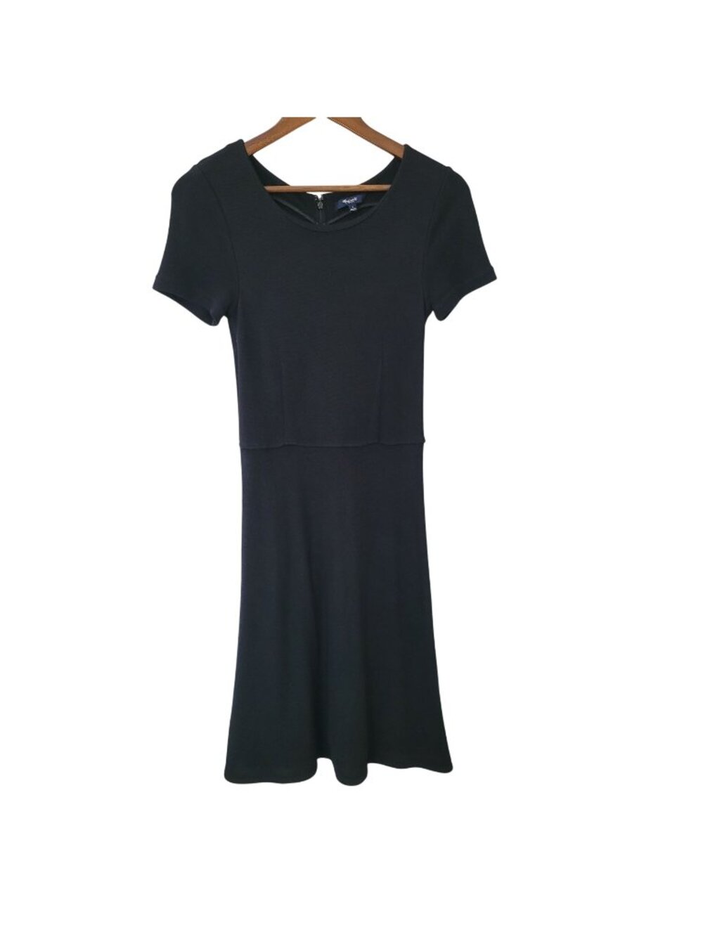 Madewell Black Midi Dress Womens Size S Classic Chic